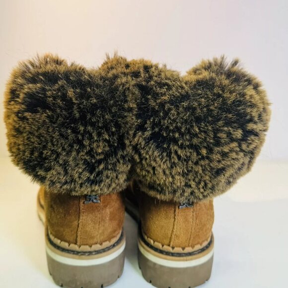 Sam Edelman Boots Women's 6M Bowen Brown Suede Leather Fall Winter Shoes - Picture 4 of 7